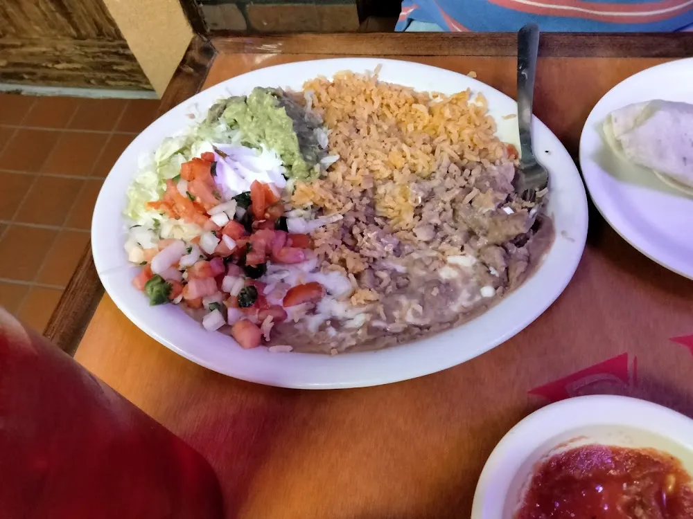 Pico De Gallo Guacamole Rice and Beans Side to Fajitas