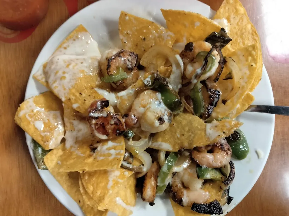 Shrimp Fajita Nachos